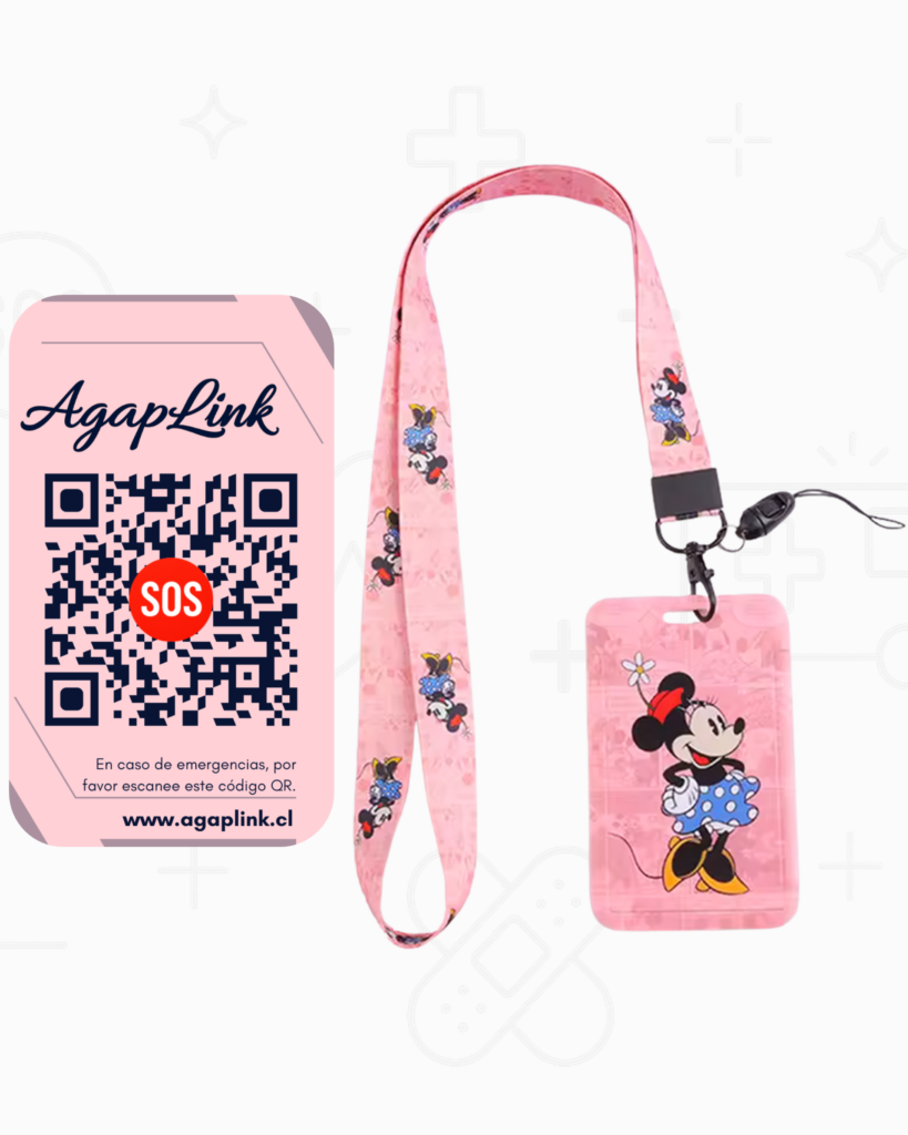 Lanyard Minnie rosada