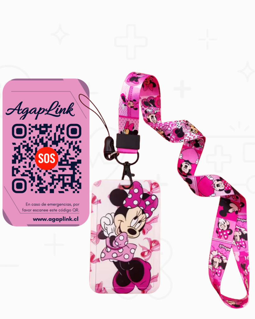 Lanyard Minnie Rosada