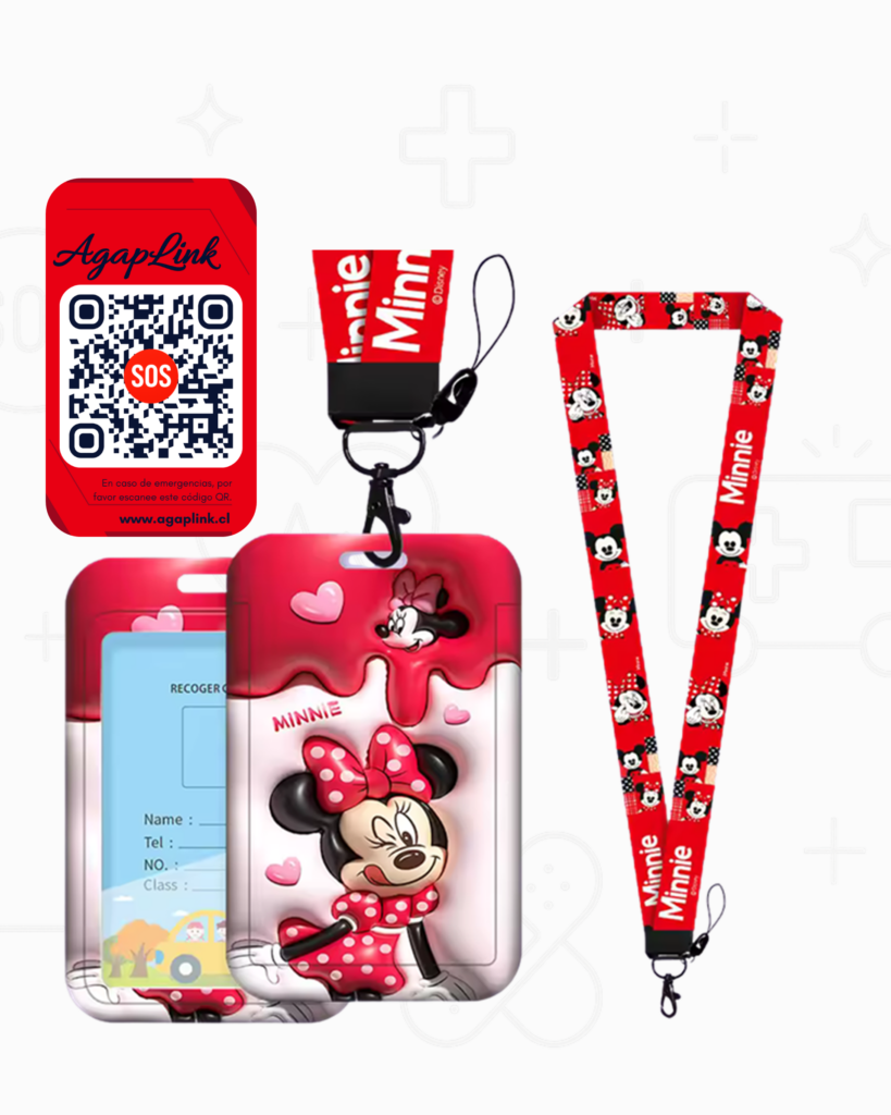 Lanyard Minnie Roja 2